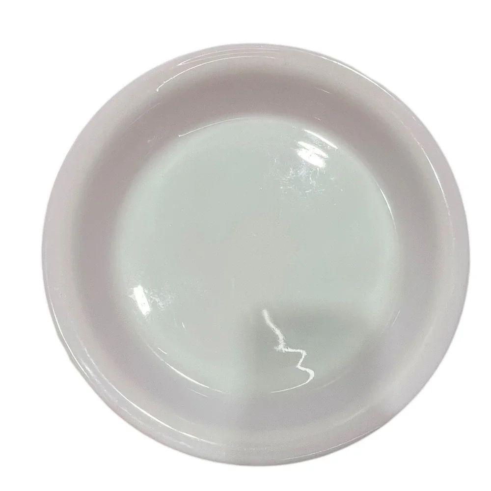 Vintage Pyrex 909 Red White Milk Glass 9 Inch Round‎ Pie Plate Baking Dish USA